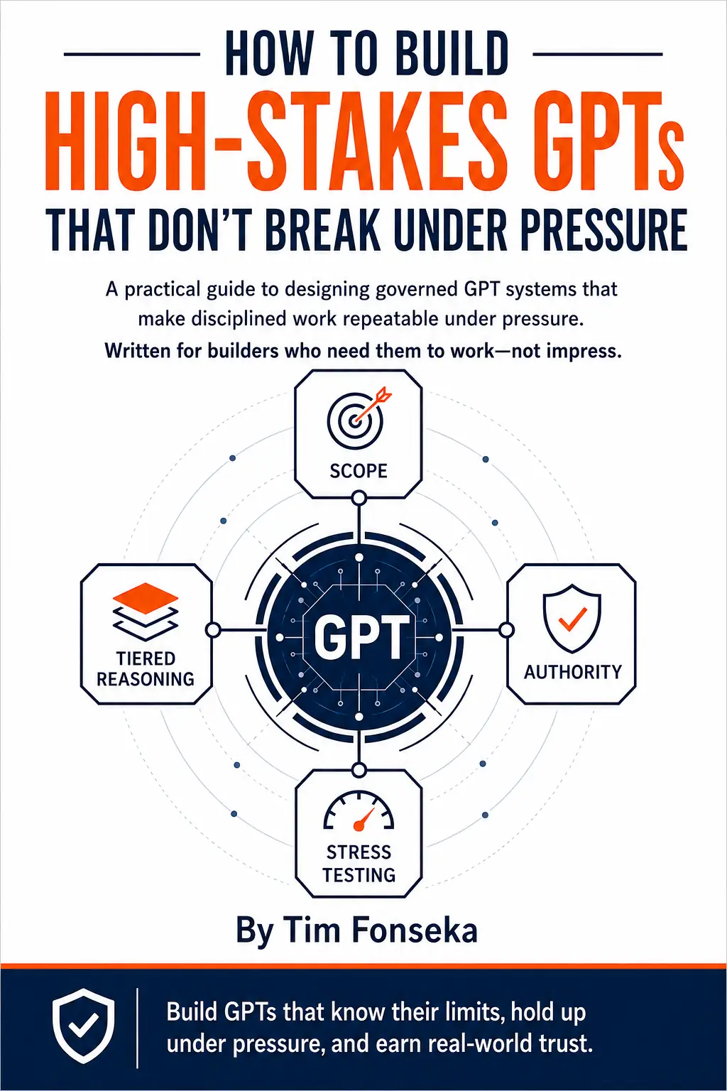 Cover of How to Build High-Stakes GPTs That Don’t Break Under Pressure by Tim Fonseka